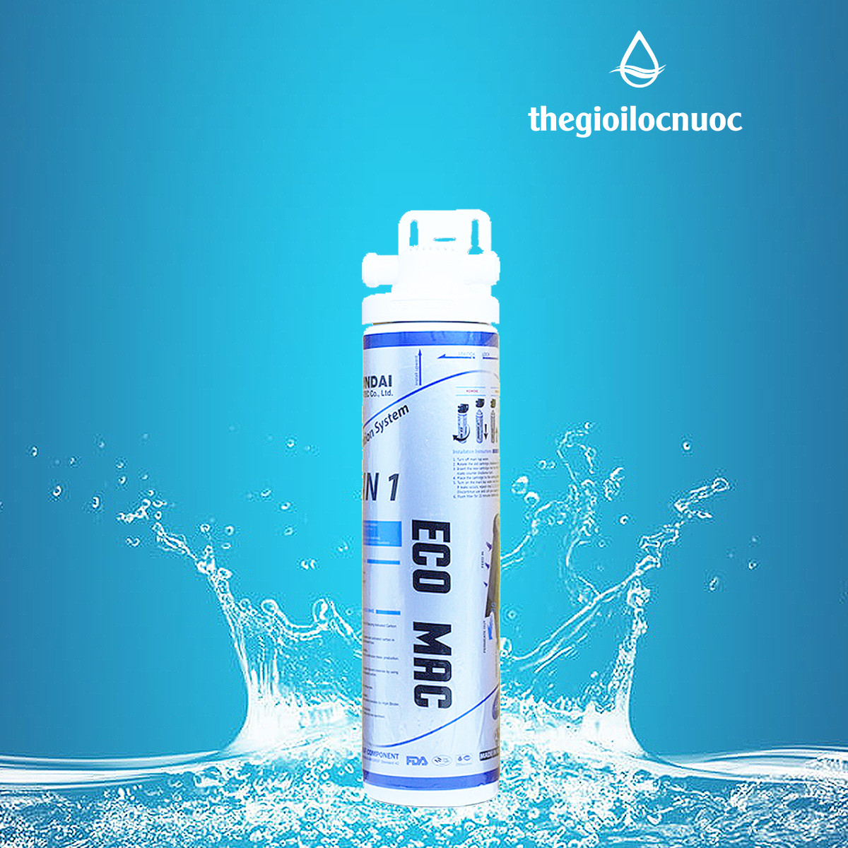 BỘ LỌC NƯỚC WATEK HQ9-ECOMAC BỘ LỌC NƯỚC WATEK HQ9-ECOMAC