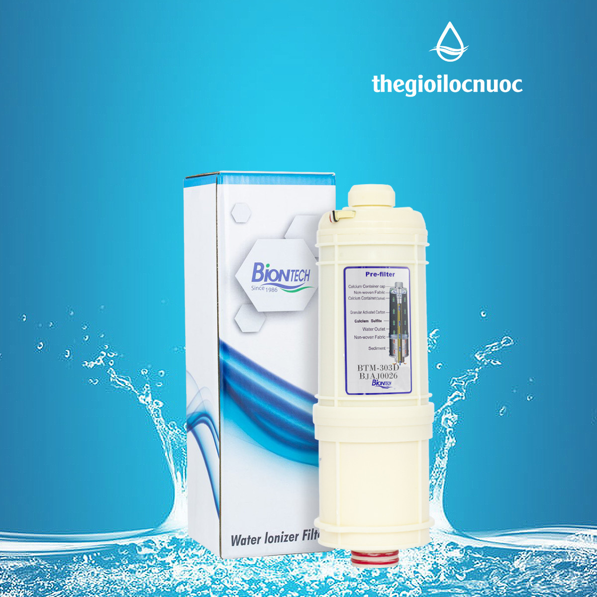 LÕI LỌC UF MÁY TẠO NƯỚC PI BTM-207D LÕI LỌC UF MÁY TẠO NƯỚC PI BTM-207D