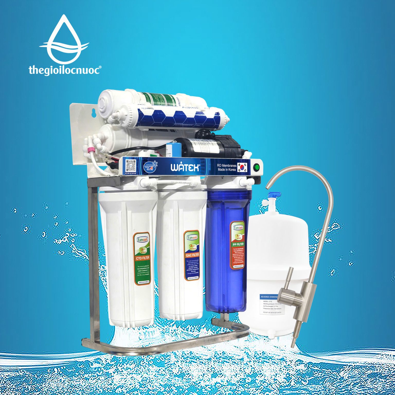 MÁY LỌC NƯỚC WATEK – MODEL: ECO-100RO